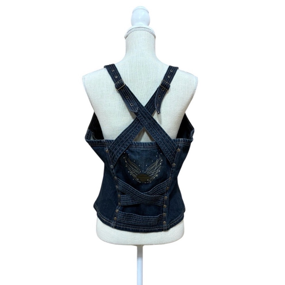 Harley-Davidson Blue Denim Tank Top Size XL - Picture 6 of 10